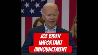 Joe Biden major announcement [upl. by Yanat251]