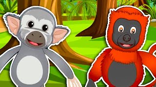 Five Little Monkeys  More Nursery Rhymes  Top 50 Kids songs with lyrics  English kids video [upl. by Eijneb]