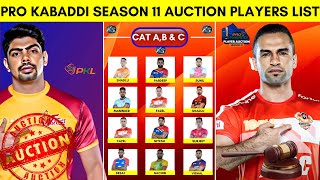 Pro Kabaddi 2024  Auction Players List Announced  PKL 11 Auction Player Pool  Kabaddi Star [upl. by Eittod]