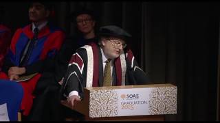 Directors Closing Address SOAS Graduation 2015 SOAS University of London [upl. by Mossberg]