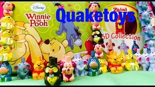 Disney Winnie The Pooh Mystery Surprise Toy Chocolate Eggs Zaini Piglet Eeyore Owl Rabbit Lumpy [upl. by Araiek]