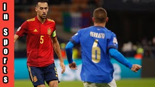 Sergio Busquets passing  semifinal best Euro 2021 [upl. by Ingunna]