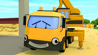 Crane Digger And Bus Videos For Children  Geckos Garage  Nursery Rhymes amp Kids Songs [upl. by Erihppas]