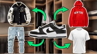 22 prendas para combinar TENIS NIKE DUNK low ✅negras panda retro rojas… urbanas y casuales [upl. by Frere]