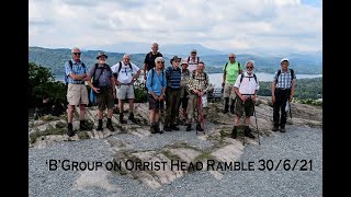 Sefton Road Ramblers on Orrest head ramble 30 6 21 movie [upl. by Uund]