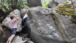 Squamish Bouldering Primal Urge V10 [upl. by Aitercal]