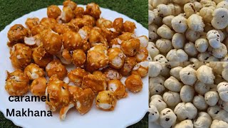 Healthy Recipe For Strong Bones Lack of Calcium amp Vitamin DImmunity Booster Caramel Sweet Makhana [upl. by Enyahs]