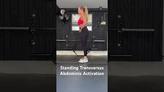 Standing Transversus Abdominis Activation [upl. by Erodroeht230]