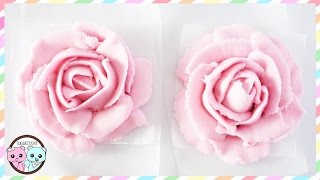 HOW TO MAKE BUTTERCREAM ROSES FLOWERS [upl. by Atinad]