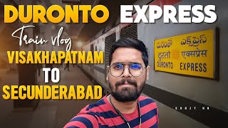 Visakhapatnam To Secunderabad DURUNTO EXPRESS Train Vlog  Fastest Train  Ep7  Telugu Train Vlogs [upl. by Rengaw]