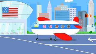 Peppa Flies To America 🇺🇸  Peppa Pig Official Full Episodes [upl. by Sille]