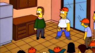 The Simpsons S08E08 Hurricane Neddy  Rebuilding Neds House [upl. by Alhahs]