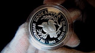 HD 1993 Australian Kookaburra  1 oz Proof Silver Coin  Perth Mint [upl. by Aynosal]