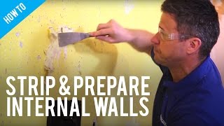 How to Strip and Prepare Internal Walls With Lining Wallpaper [upl. by Selrac]