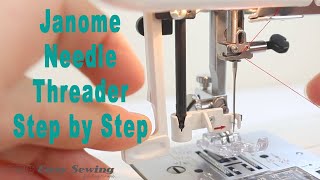 How to Use a Janome Needle Threader [upl. by Kesley]