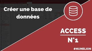 Tutoriel et cours Access n°1  Création dune base de données [upl. by Acire]