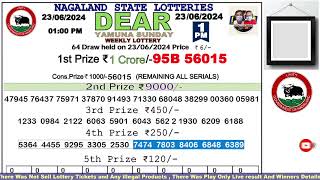 Lottery Sambad Live Dear Nagaland State Lottery Live draw result 23062024 Lottery live sambad [upl. by Margie]