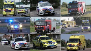 Vele Politieeenheden Brandweer Ambulances HAP en Rijkswaterstaat met spoed in Goes en omstreken [upl. by Bowyer]