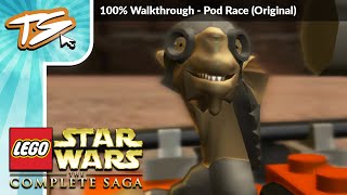 POD RACE ORIGINAL  Lego Star Wars The Complete Saga 100 Walkthrough 72 [upl. by Attecnoc]