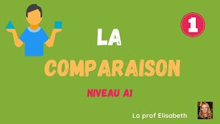 La comparaison avec un adjectif ou un adverbe  niveau A1 de FLE [upl. by Sayer296]