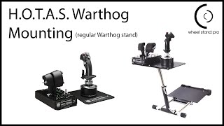 Wheel Stand Pro for Thrustmaster Hotas Warthog  set up video [upl. by Hanas]