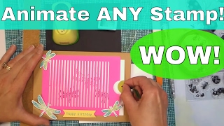 How to Animate ANY Stamp DIY Analog Lenticular Animation [upl. by Barthol]