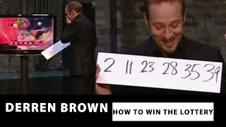 Derren Predicts Lottery Numbers  HOW TO WIN THE LOTTERY  Derren Brown [upl. by Benedic]