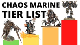 Codex Chaos Space Marines Unit Tier List  Strongest and Weakest Units of the Heretic Astartes [upl. by Swetlana846]