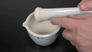 United Scientific™ Porcelain Mortar and Pestle Sets JMD series [upl. by Neelra629]