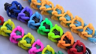 how to make beautiful bracelet with rubber bands [upl. by Ylsel]