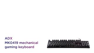 ADX MK0419 Mechanical Gaming Keyboard  Product Overview  Currys PC World [upl. by Llednew715]