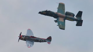 US Air Force Heritage Flight  A10 Thunderbolt II  Field of Flight Air Show amp Balloon Festival [upl. by Maurer]