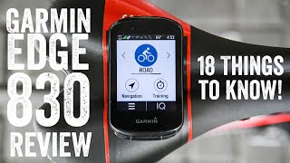 Garmin Edge 830 Review 18 New Things To Know [upl. by Annawot]