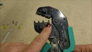 015 CRIMPING STANDARD AVIATION WIRE TERMINALS USING SIMPLE CRIMPER [upl. by Nuhsal156]