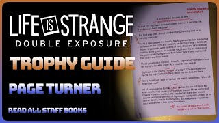 Life is Strange Double Exposure  Page Turner Trophy  Achievement Guide [upl. by Ttevy]