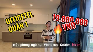 OFFICETEL  Vinhomes Golden River  Căn hộ văn phòng quận 1 cho thuê giá 19 triệu vinhomes [upl. by Selrhc753]