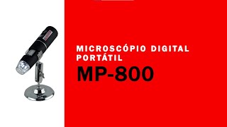 Microscópio Digital WiFi Portátil com zoom de 400X foto e vídeo Mod MP800 [upl. by Eniron362]