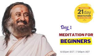 Rare Powerful Meditation By Gurudev Sri Sri Ravi Shankar [upl. by Callida]