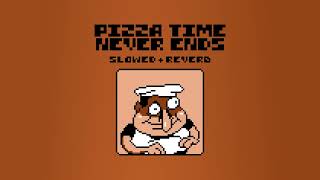 Pizza Tower OST  PIZZA TIME NEVER ENDS Slowed  Reverb [upl. by Aicirtac]