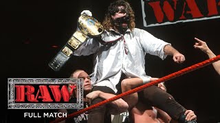 FULL MATCH  The Rock vs Mankind – WWE Championship Match Raw Jan 4 1999 [upl. by Bobby]