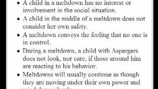 Aspergers Meltdowns vs Temper Tantrums [upl. by Sunday]