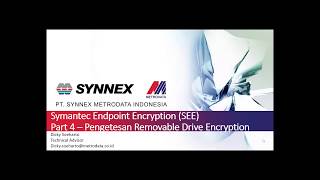 Symantec Endpoint Encryption  Part 4 Demo Removable Drive Encryption [upl. by Nairdna]