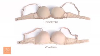 Underwire Bras vs Wirefree Bras Compare and Contrast [upl. by Broderic]