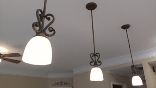 How to install a pendant light fixture [upl. by Acnairb]