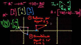 Exemples dapplications linéaires homothétie et réflexion [upl. by Wilmette]