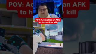 POV Acting like an AFK to have a free kill fortniteshorts fortnite [upl. by Cartie]