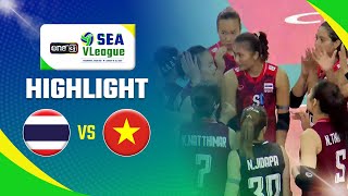 Highlight SEA VLeague 2023 Thailand VS Vietnam 3  0  Moji [upl. by Felipe]