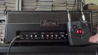 Kustom KG100HFX with KG412 cabinet and Zoom 505 II playthrough part 3 [upl. by Nehepts603]