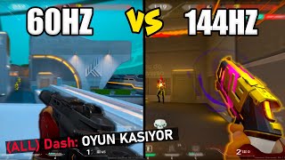 60HZ VS 144HZ VALORANT 🎉ÇEKİLİŞ VAR🎉 valorant valorantdereceli [upl. by Enelyar]