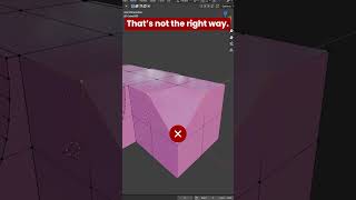 Quick Vertex Connection Hack blendertips tutorial 3dmodeling blenderhacks blendercommunity cgi [upl. by Toddie746]